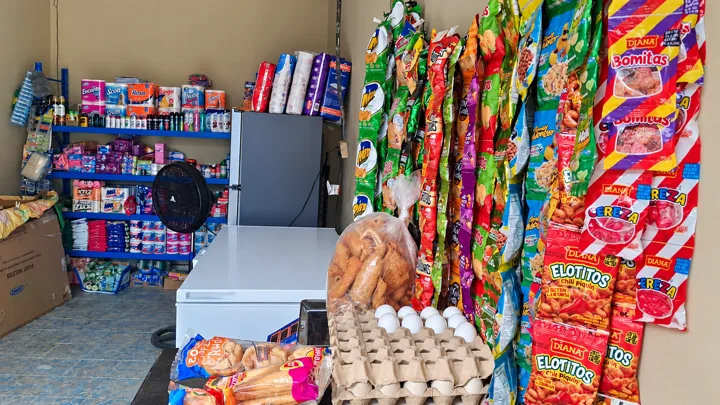 Productos disponibles en la pulpería de Ana